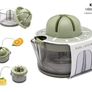 معصارة برتقال ثنائية شفافة