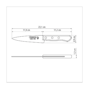 Alternative view of سكين كاربون للأضاحي مقاس 5 انش Tramontina