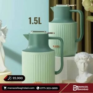 ترمز شاي مع شاشة ذكية سعة 1.5 لتر بطانة زجاجية