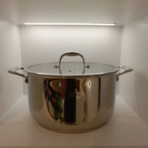 قدر ستانلس ستيل مقاس 28 سم سعة 9.3 لتر kzpco