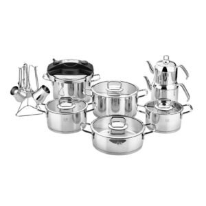 طقم ادوات الطهي 18 قطعة ستنالس ستيل ozlife