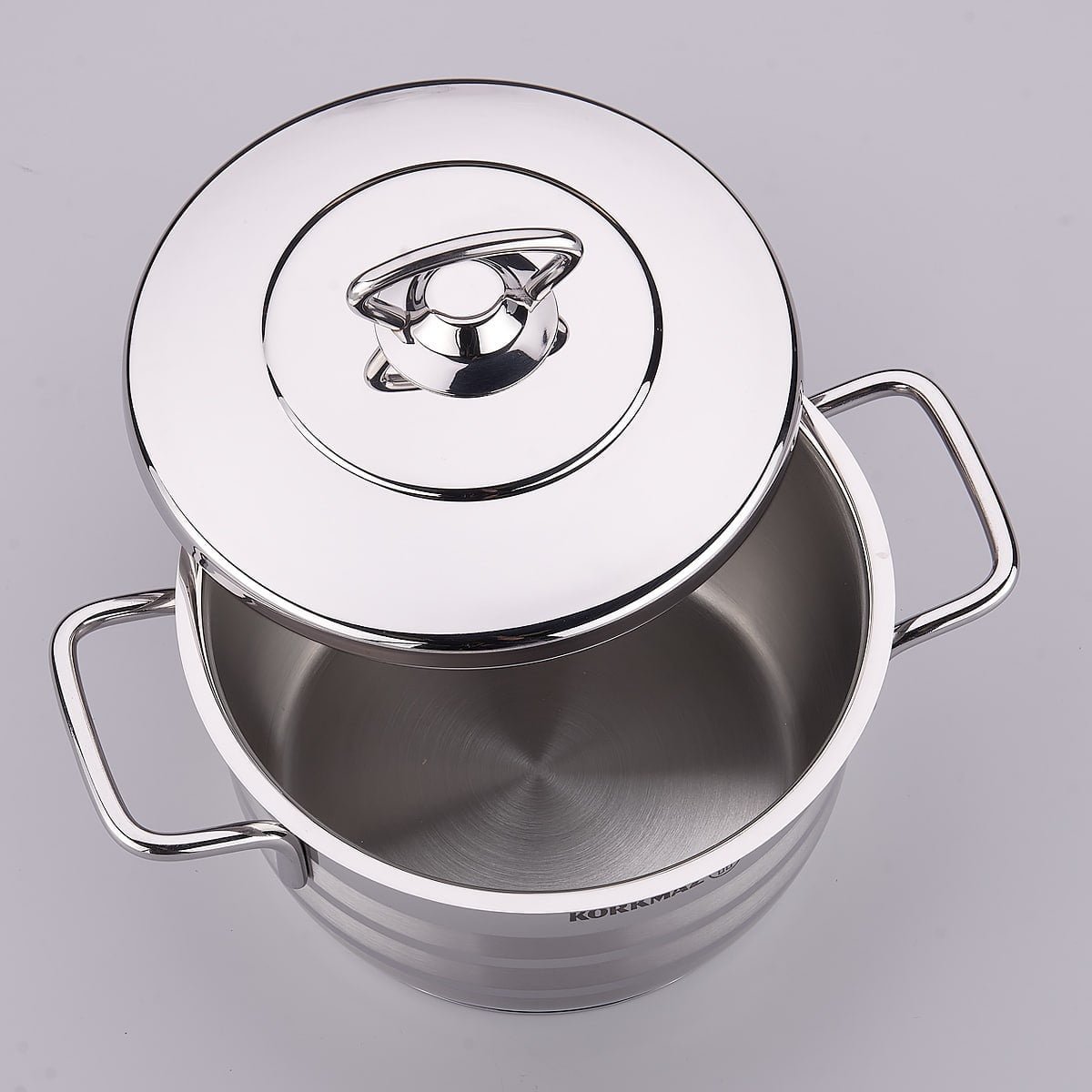قدر ستانلس ستيل 18/10 استرا 20 سم 3.7 لتر korkmaz - الصورة 2