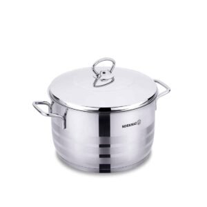 قدر ستانلس ستيل 18/10 استرا 24 سم 6.3 لتر korkmaz