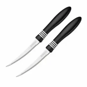 طقم 2 قطعة من سكاكين الطماطم لون اسود Tramontina