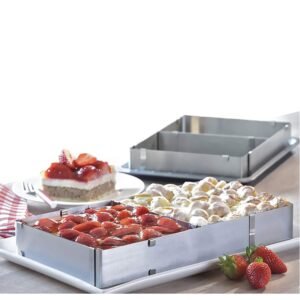 قالب كيك قابل للتعديل Rectangle Adjustable Cake Mold kroff