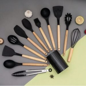 Heat-Resistant Silicone Spoon Set - سيت ملاعق سيليكون حراري