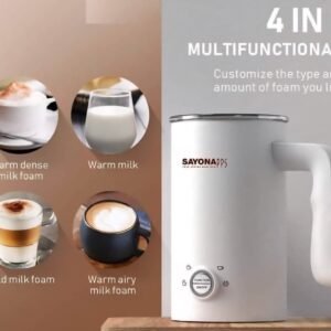 Sayona Hot & Cold Milk Frother - صانعة رغوة حليب بارده وساخنة
