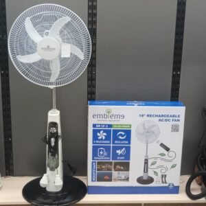 EMBLEME 18-inch rechargeable pedestal fan - مروحة عامودية شحن 18 انج امبليوم
