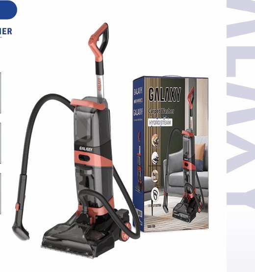 WET &DRY VACUUM CLEANER GALAXY GAV-180 - مكنسة البخارية 3×1 تنظيف عميق وتجفيف سريع