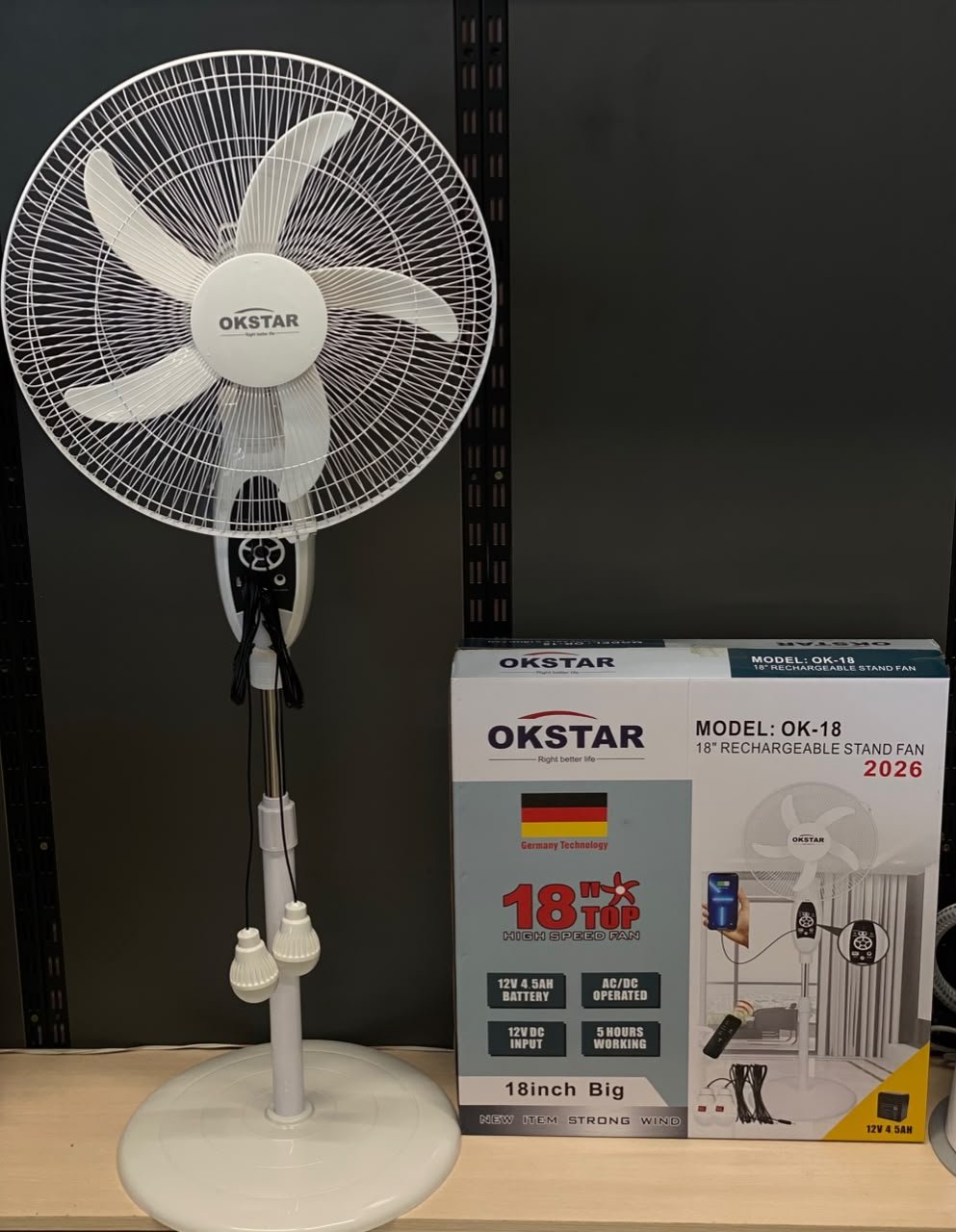charging fan okstar - مروحة شحن