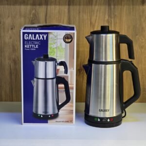 Set Kettle and Quri Steel GALAXY GAK-77 - سيت كتلي و قوري ستيل كالكسي
