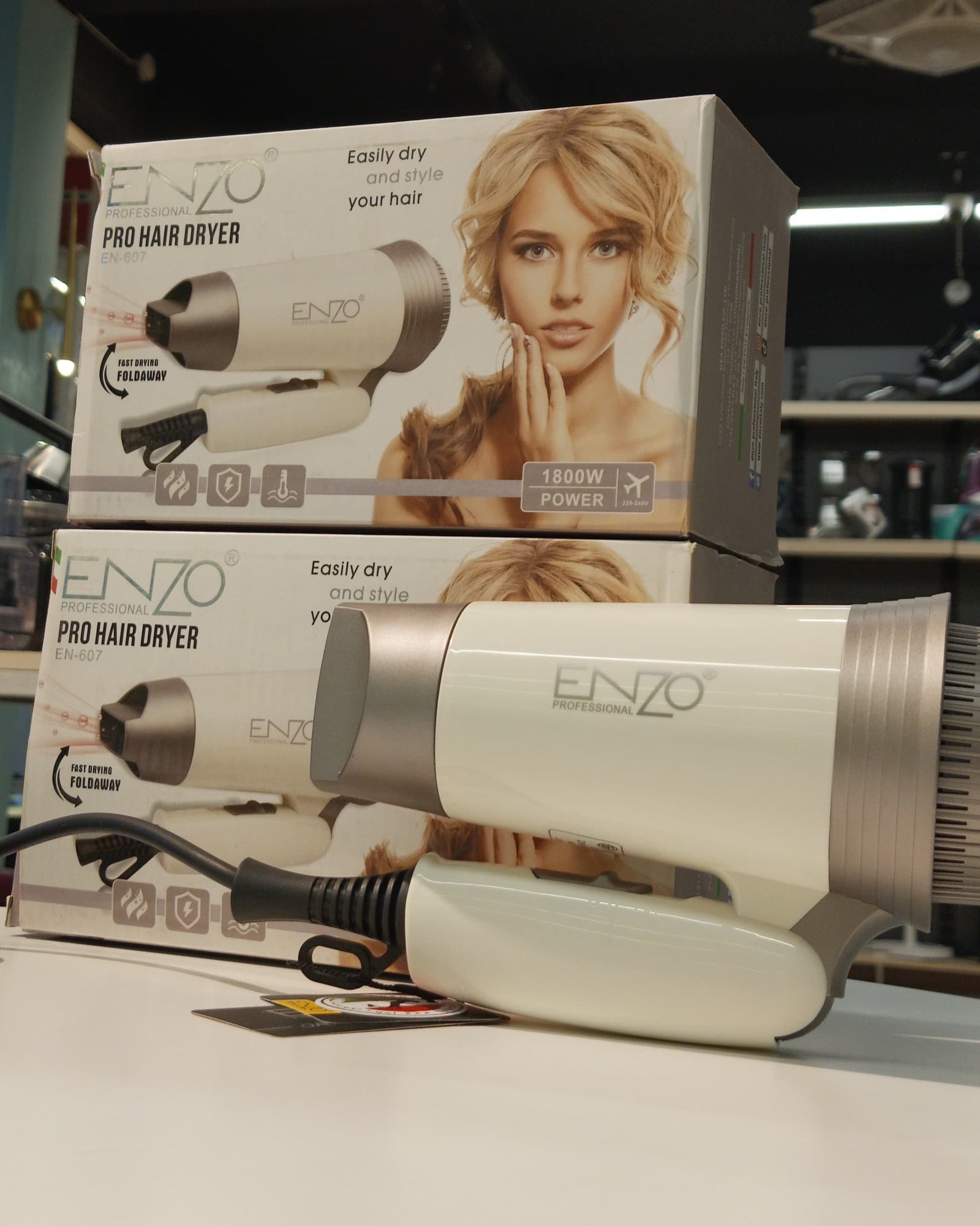 Enzo Foldable Travel Hair Dryer EN-607 – مجفف شعر سفر قابل للطي انزو