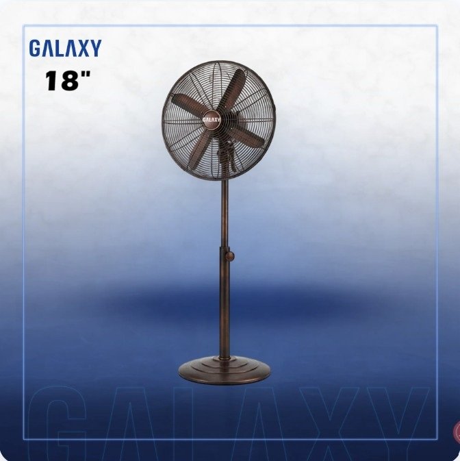Galaxy 18-inch metal pedestal fan GAF-18 - مروحة كالكسي عامودية معدن 18 اينج