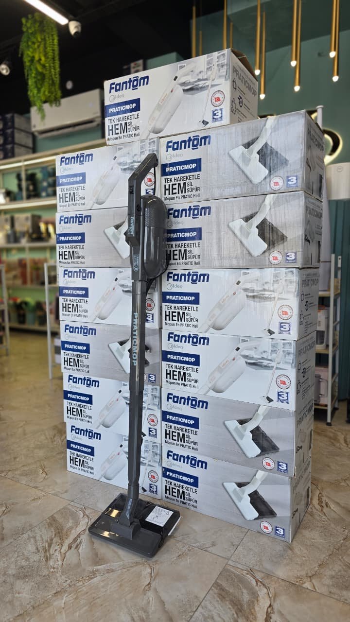 Fantom upright sweeper and mop praticmop - مكنسة عامودية كنس ومسح فانتوم