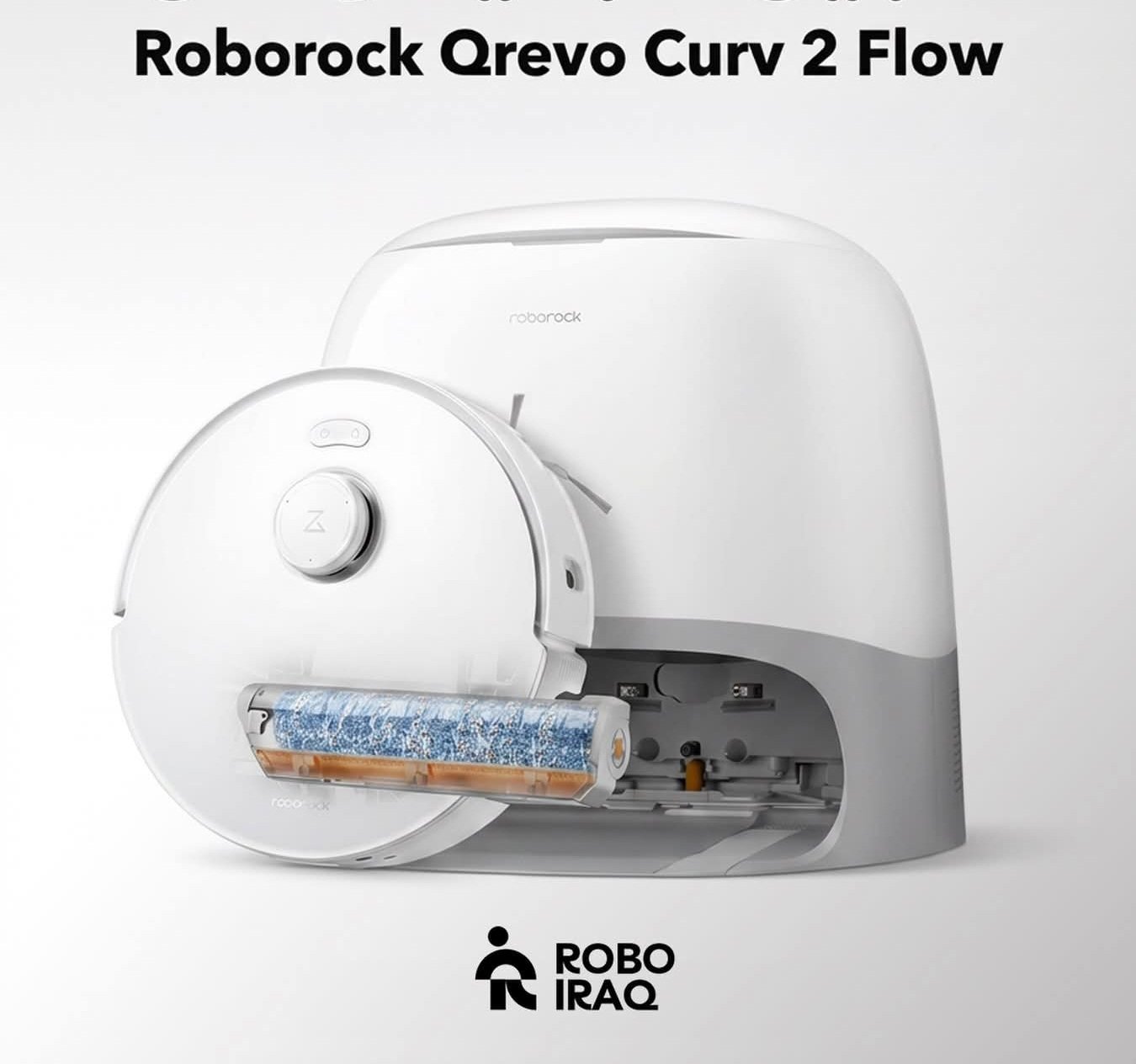 Roborock Qrevo Curv 2 Flow Robot Vacuum and Mop - مكنسة روبوت للكنس والمسح روبوروك كرو 2 فلو
