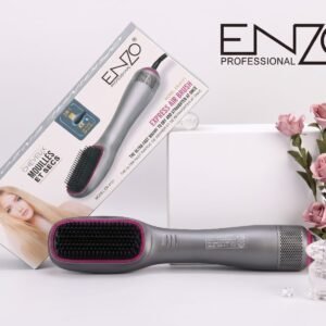 Enzo Air Drying Brush and Hair Straightener EN-4121 - ﻓﺮﺷﺎﺓ ﺗﺠﻔﻴﻒ ﻫﻮﺍﺋﻲ ﻭ ﻛﻮﻱ ﺍﻟﺸﻌﺮ انزو