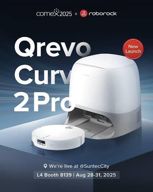 CURV 2 PRO ROBOROCK Robot Vacuum and Mop - مكنسة روبوت للكنس والمسح كرو 2 برو روبوروك