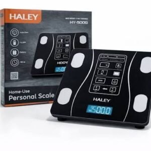 HALEY Black Glass Personal Scale HY-500G - ميزان اشخاص زجاج اسود هالي